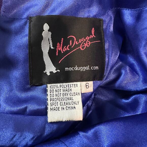 Mac Duggal Beaded Sequin Halter Maxi Prom Dress Cut-Out Open Back Sparkle Gown - Picture 13 of 13